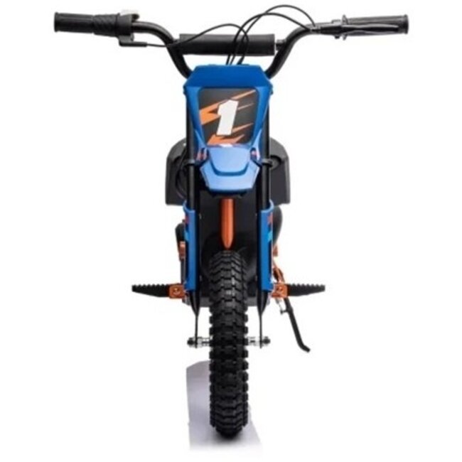 Elektrische Crossmotor Zwart Blauw 24 Volt - Showroom Model