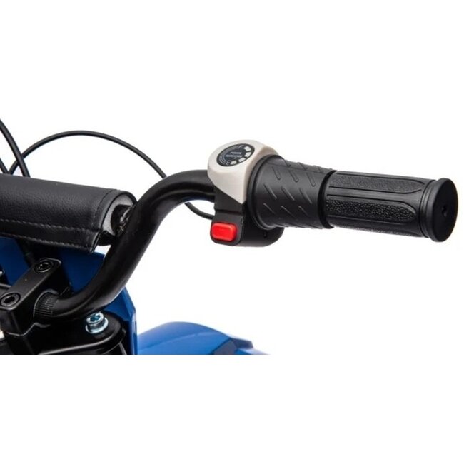 Elektrische Crossmotor Zwart Blauw 24 Volt - Showroom Model
