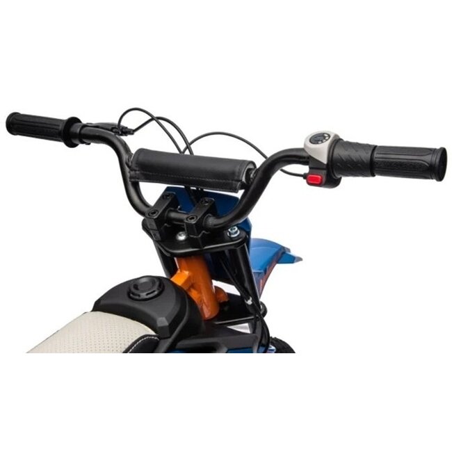 Elektrische Crossmotor Zwart Blauw 24 Volt - Showroom Model