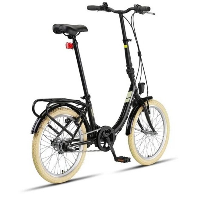 Pacto Vouwfiets 20 Inch Nine 3V Nexus Zwart - Showroom Model