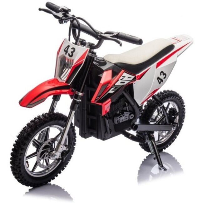 Elektrische Kindermotor Crossmotor Zwart Rood 36 Volt - Showroom Model