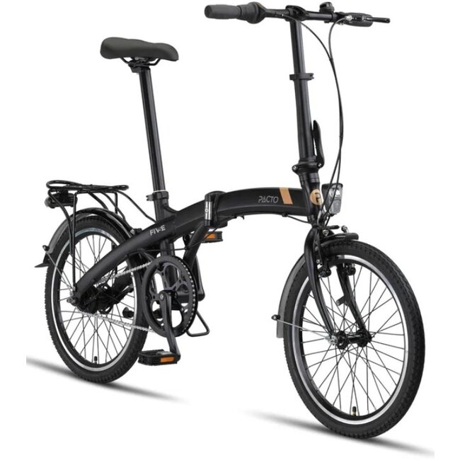 Pacto Vouwfiets 20 Inch Five 7 Nexus en Terugtraprem Zwart