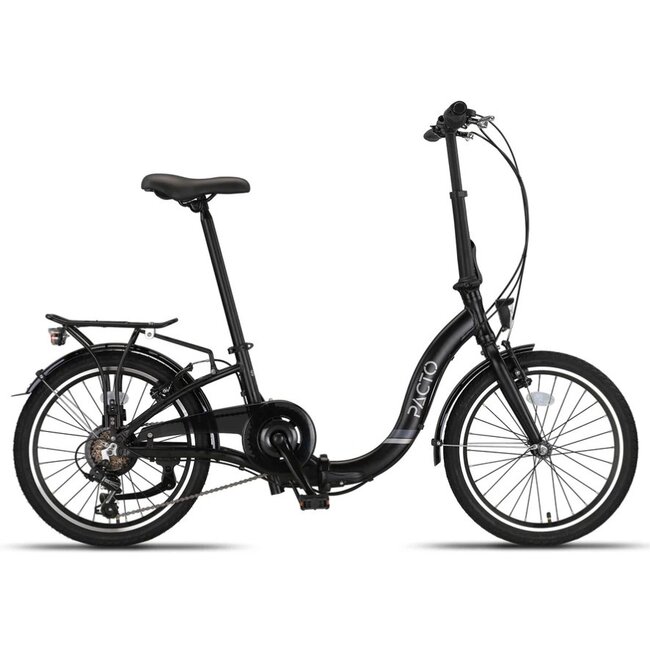 Pacto Vouwfiets 20 Inch Six 6 Versnellingen Zwart
