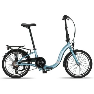 Pacto Vouwfietsen Pacto Vouwfiets 20 Inch Six 6 Versnellingen Petrol Blue