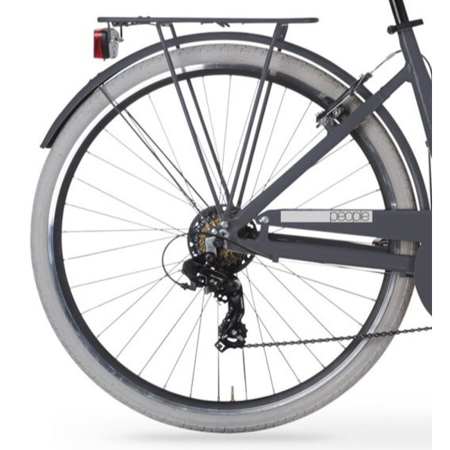 Damesfiets Lage Instap 28 Inch 7V MBM People Grijs