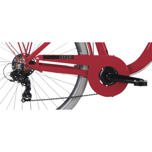 MBM Damesfiets Lage Instap 28 Inch People 7V Rood