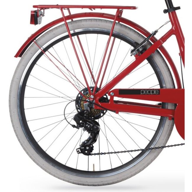 Damesfiets 26 Inch MBM People 7V Rood