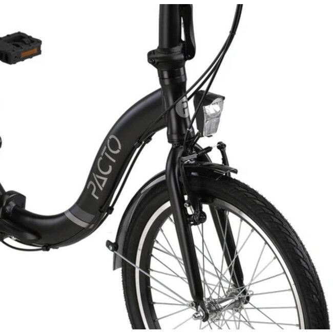 Vouwfiets 20 Inch Pacto Seven 3 Nexus Zwart