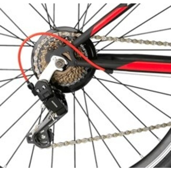 Jongens Mountainbike 24 Inch Geroni Magnum Rood