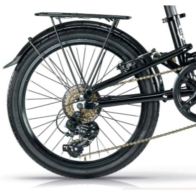 MBM Vouwfiets 20 Inch Metro 6 Versnellingen Zwart