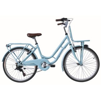 Meisjesfiets 22 Inch Retro Lichtblauw