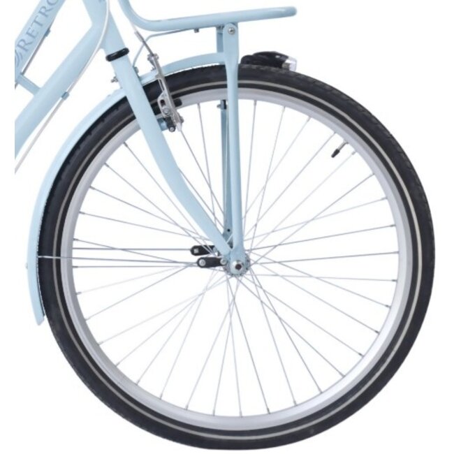 Meisjesfiets 26 Inch Retro 6V  Lichtblauw