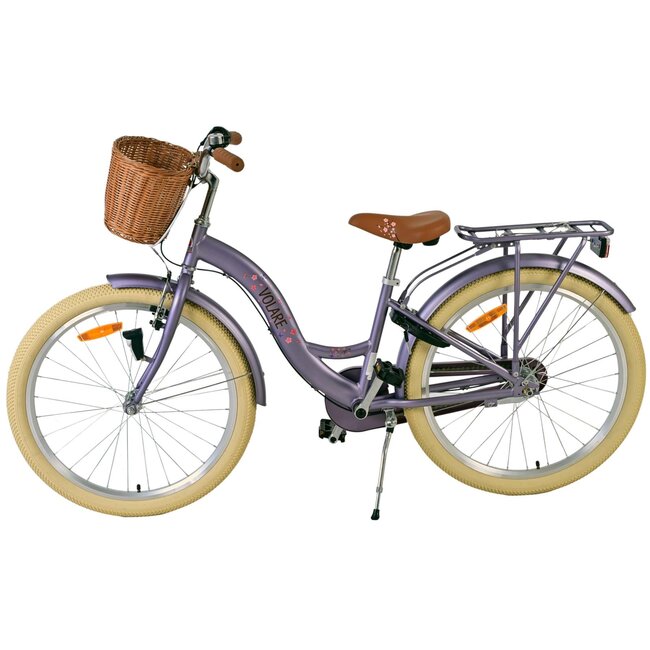 Meisjesfiets 24 Inch Volare Blossom 3V Paars 52445
