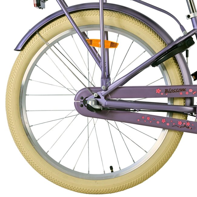 Meisjesfiets 24 Inch Volare Blossom 3V Paars 52445