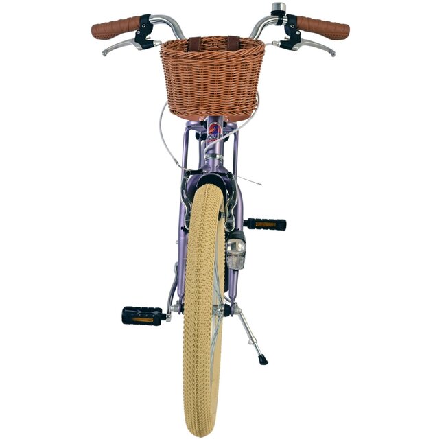 Meisjesfiets 20 Inch Volare Blossom Paars 52044 - 2 Handremmen