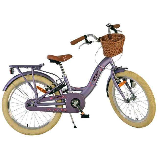 Meisjesfiets 20 Inch Volare Blossom Paars 52044 - 2 Handremmen
