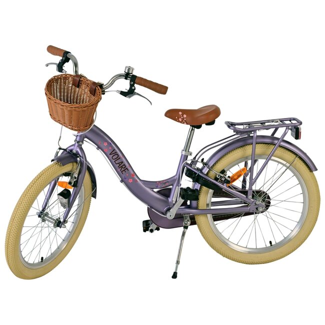 Meisjesfiets 20 Inch Volare Blossom Paars 52044 - 2 Handremmen
