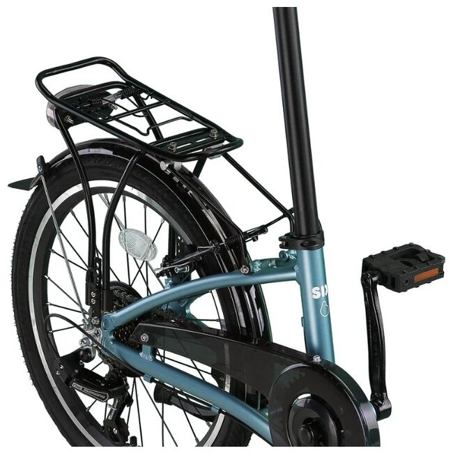 Vouwfiets 20 Inch Pacto Six 6V Petrol Blue