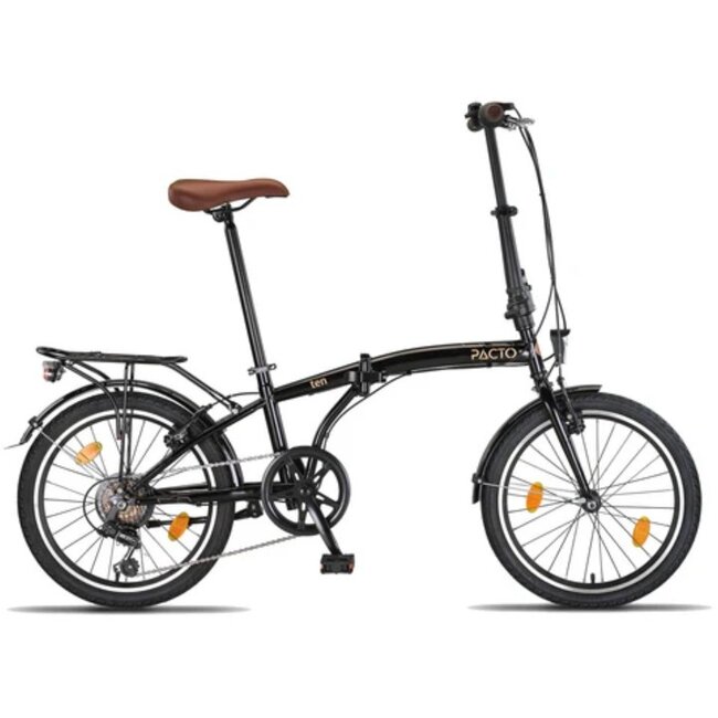 Pacto Vouwfiets 20 Inch Ten 6 Versnellingen Zwart
