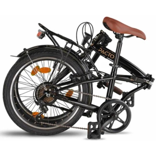 Vouwfiets 20 Inch Pacto Ten 6V Zwart