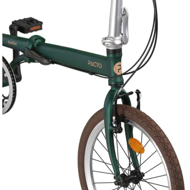 Vouwfiets 20 Inch Pacto Twelve 6V Groen
