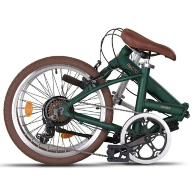 Vouwfiets 20 Inch Pacto Twelve 6V Groen
