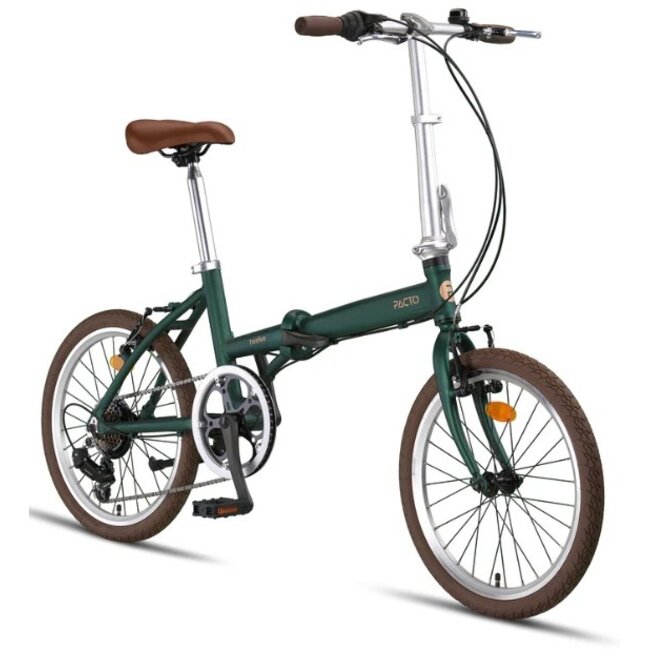 Vouwfiets 20 Inch Pacto Twelve 6V Groen