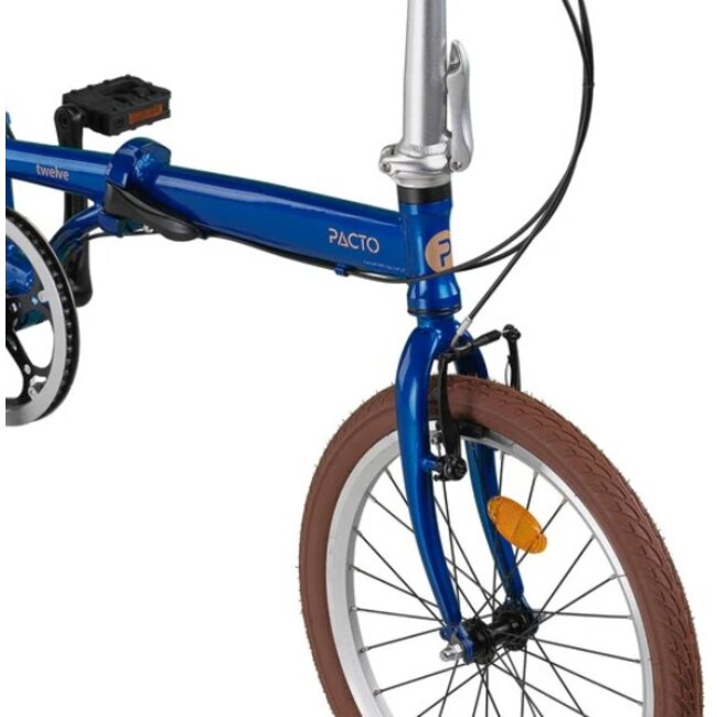 Vouwfiets 20 Inch Pacto Twelve 6V Blauw