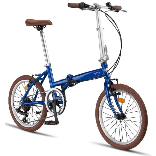 Vouwfiets 20 Inch Pacto Twelve 6V Blauw