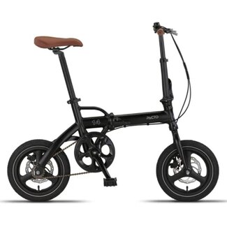 Pacto Vouwfietsen Vouwfiets 14 Inch Pacto Fourteen Ultralicht Zwart