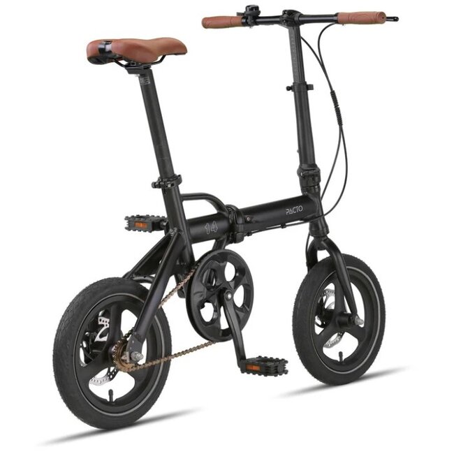 Vouwfiets 14 Inch Pacto Fourteen Ultralicht Zwart