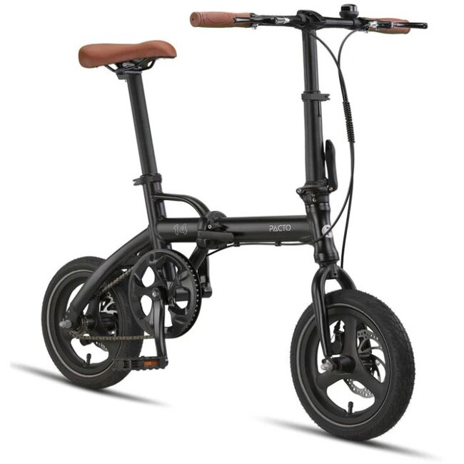 Vouwfiets 14 Inch Pacto Fourteen Ultralicht Zwart