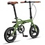 Vouwfiets 14 Inch Pacto Fourteen Ultralicht Army Groen