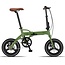 Vouwfiets 14 Inch Pacto Fourteen Ultralicht Army Groen