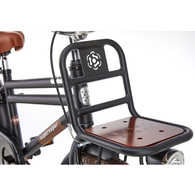 Supersuper Jongensfiets 20 Inch Cooper Bamboo Mat Zwart