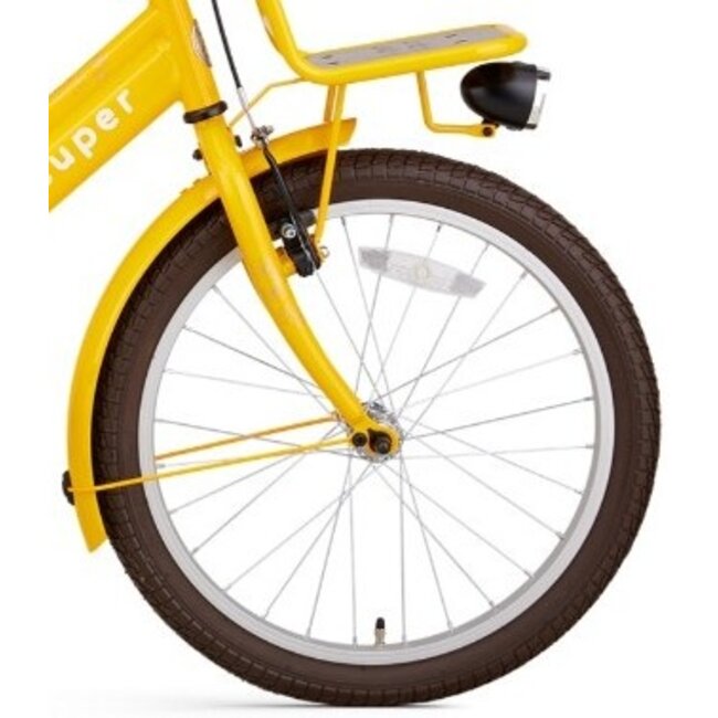 Supersuper Meisjesfiets 20 Inch Cooper Bamboo Geel