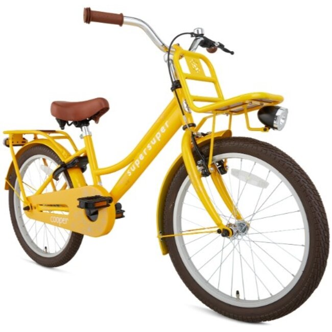 Supersuper Meisjesfiets 20 Inch Cooper Bamboo Geel