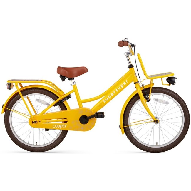 Supersuper Meisjesfiets 20 Inch Cooper Bamboo Geel