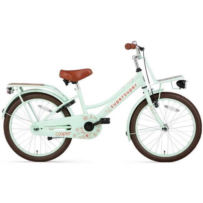 Supersuper Meisjesfiets 20 Inch Cooper Bamboo Pistache