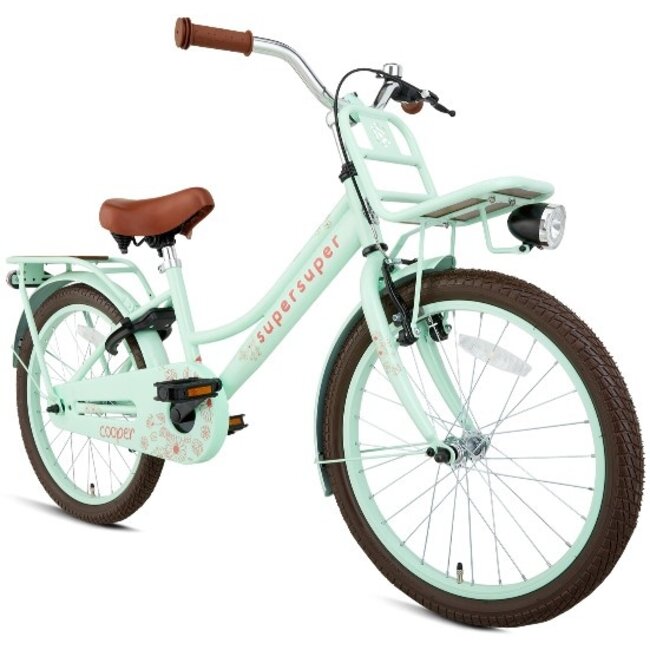 Supersuper Meisjesfiets 20 Inch Cooper Bamboo Pistache