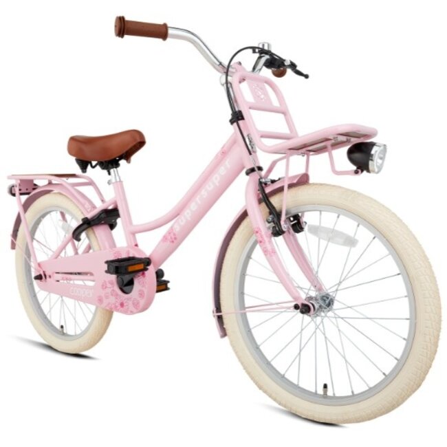 Supersuper Meisjesfiets 20 Inch Cooper Bamboo Roze