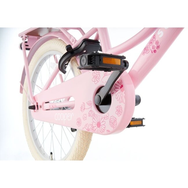 Supersuper Meisjesfiets 20 Inch Cooper Bamboo Roze