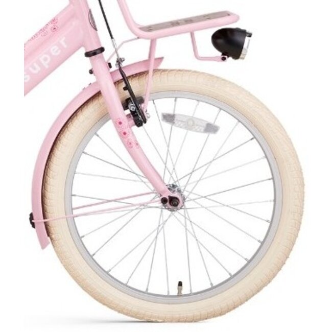 Supersuper Meisjesfiets 20 Inch Cooper Bamboo Roze