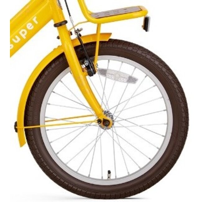 Supersuper Meisjesfiets 18 Inch Cooper Bamboo Geel