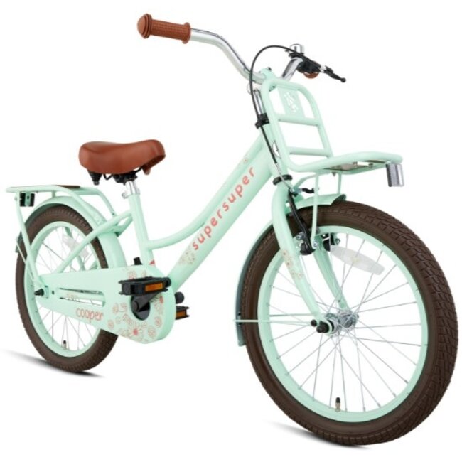 Supersuper Meisjesfiets 18 Inch Cooper Bamboo Pistache