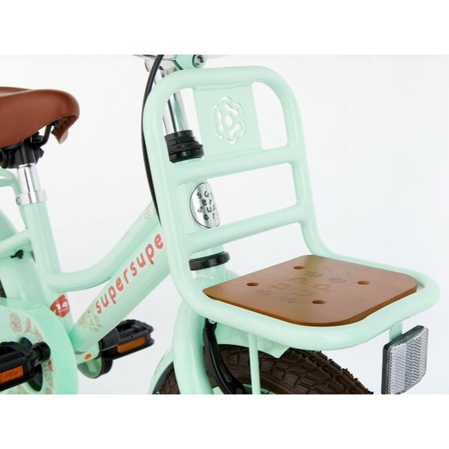 Supersuper Meisjesfiets 14 Inch Cooper Bamboo Pistache