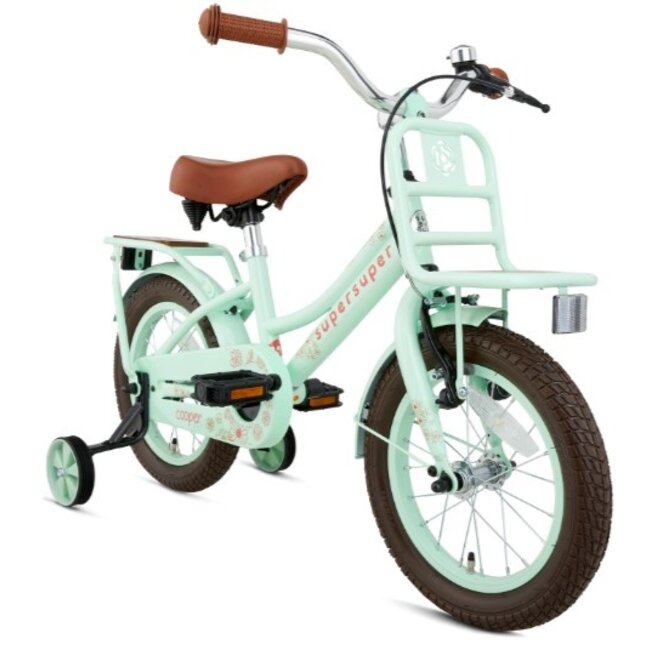 Supersuper Meisjesfiets 14 Inch Cooper Bamboo Pistache