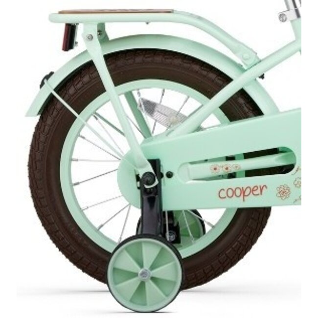 Supersuper Meisjesfiets 14 Inch Cooper Bamboo Pistache