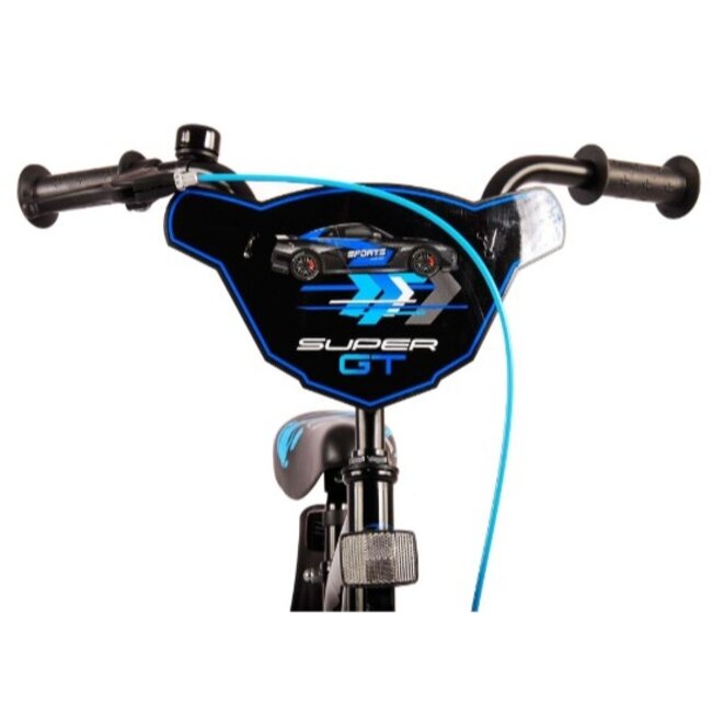 Jongensfiets 16 Inch Volare Super GT Zwart Blauw 51674