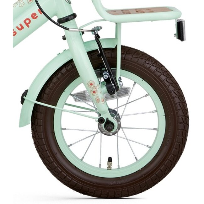 Supersuper Meisjesfiets 12 Inch Cooper Bamboo Pistache
